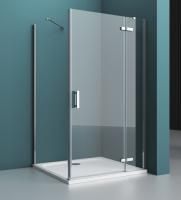 Душевая кабина BelBagno Kraft 900x1000x1950, прозрачное стекло, хромированный профиль, правый, KRAFT
