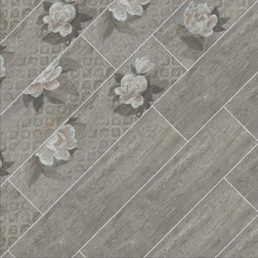 Керамогранит Kerama Marazzi Поджио 20х80 Цветы беж SG704300R
