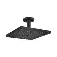 Верхний душ с душевым кронштейном Hansgrohe Raindance E 300 1jet, черный матовый, 26250670