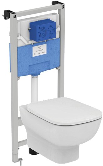 Промо-комплект 3 в 1 Ideal Standard: Инсталляция ProSys + Подвесной унитаз ESEDRA (T318101+R020467 +