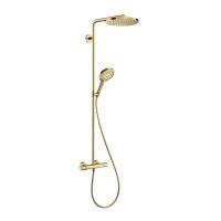 Душевая система Hansgrohe Raindance Select S Showerpipe 240 1 jet with PowderRain с термостатом, пол