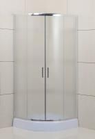 Душевая кабина BelBagno Uno 90*90*195, рифленое стекло, хромированный профиль, UNO-195-R-2-90-P-Cr