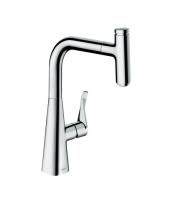 Смеситель для кухни Hansgrohe Metris Select, с выдвижным изливом, хром, 14857000