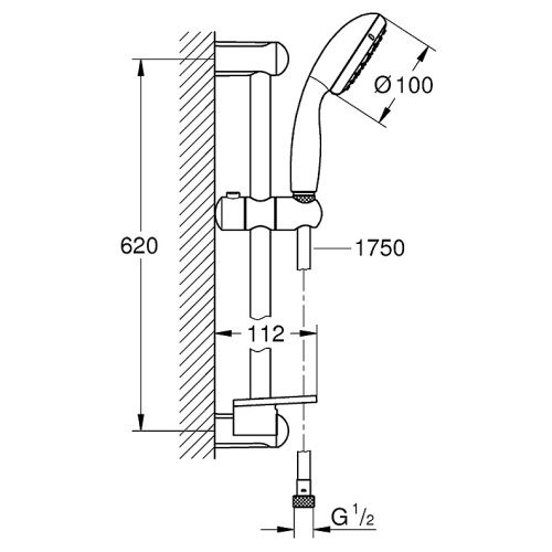 Душевой набор Grohe New Tempesta 27926001