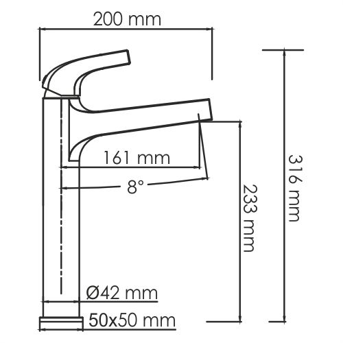 Смеситель для раковины WasserKRAFT Sauer, 7103H
