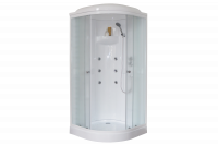 Гидромассажный бокс Royal Bath 90х90х217,  матовое стекло,  белый профиль, RB 90HK2-M