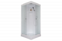 Гидромассажный бокс Royal Bath 80х80х217, матовое стекло, белый профиль, RB 80HP1-М