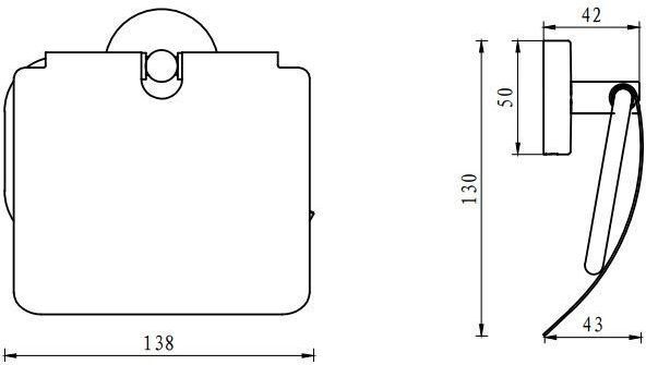 Держатель туалетной бумаги Aquanet Flash R4