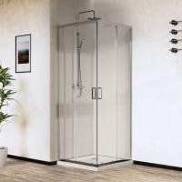 Душевая кабина Vincea City 80*80*195 см, прозрачное стекло, профиль хром, VSS-5CT800CL