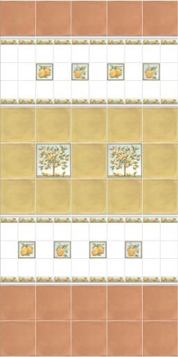 Декор Kerama Marazzi Капри Лимонное дерево 20х20 TLA001