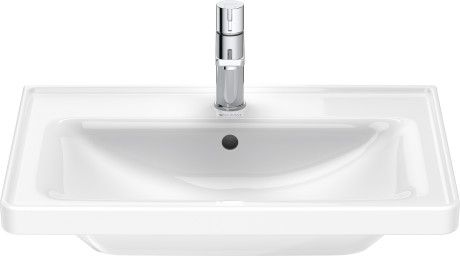 Раковина накладная Duravit D-Neo 65 с переливом, с 1 отв., белый, 2367650000