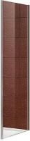 Боковая стенка Cezares Stylus 90*195, универсальная, прозрачное стекло, хромированный профиль, STYLU