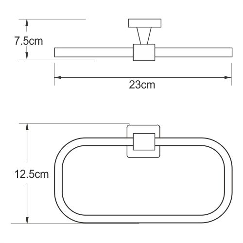 Держатель полотенец WasserKRAFT Dill K-3900, K-3960