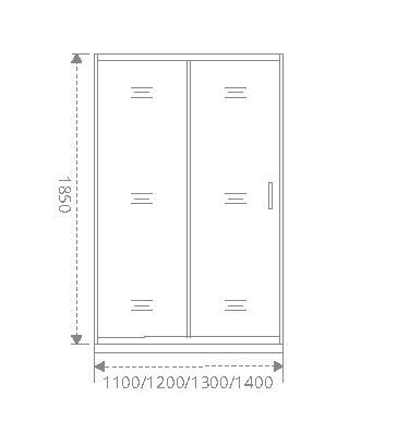 Душевые двери Bas NEO WTW-120-C-CH