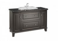 Тумба Roca Кармен / Carmen 1300 мм д / раковины врезной 600 мм Satin Dark Grey, 7.8571.3.641.7
