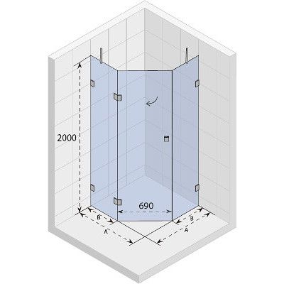 Душевая кабина Riho SCANDIC S301 100х100, GC42200