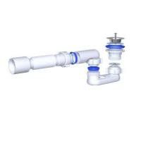 E015 Сифон АНИ для душ.поддона плоский 1 1/2"*40 с гибк.трубой 40х50 E015