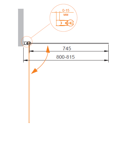 Душевая шторка на ванну Cezares ECO-O-V-1-80/140-P-Cr-L