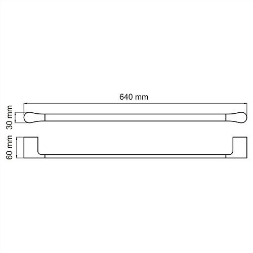 Держатель полотенец WasserKRAFT Wiese K-8900, K-8930