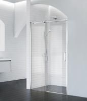 Душевая дверь BelBagno 1000x1950, прозрачное стекло, хромированный профиль, ACQUA-BF-1-100-C-Cr