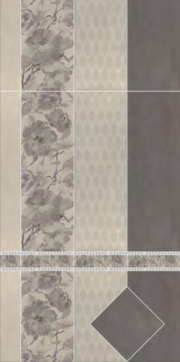 Карандаш Kerama Marazzi серый мат 25х2 75