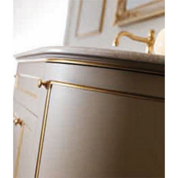 Тумба с раковиной TW Collection YORK 130 см, бежевый, YOR4130-PO+S53 bi комплект