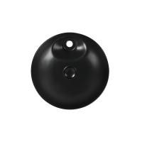 Раковина Aquanet Moon-1, 43 см, керамическая накладная, круглая, черная матовая, MOON-2-MB
