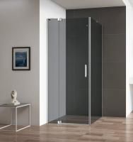 Душевая кабина Cezares Slider  100*80(90)*195 см, серое стекло, хромированный профиль, SLIDER-AH-1-1