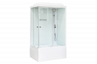 Гидромассажный бокс Royal Bath  100х80х217, белое/прозрачное стекло, белый профиль, правая, RB 8100B