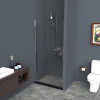Душевая дверь BelBagno 750x1950, прозрачное стекло, хромированный профиль, UNO-B-1-75-C-Cr