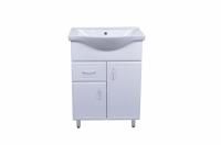 Тумба Loranto Коралл-60/1 (600*850*450) с раковиной Базик 60 (Турция), CS00070575