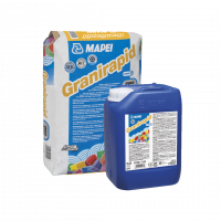 Сухая часть Mapei GRANIRAPID WHITE/A 2-х компонентного быстросхватывающегося клея для плитки и камня