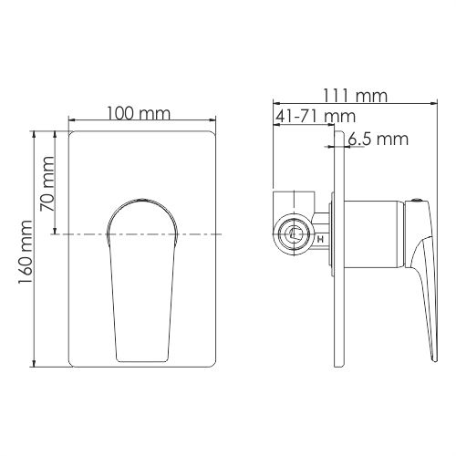 Смеситель для душа WasserKRAFT Aisch, 5551