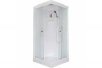Гидромассажный бокс Royal Bath 90х90х217, матовое стекло,  белый профиль, RB 90HP1-М