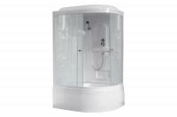 Гидромассажный бокс Royal Bath 120х80х217, прозрачное  стекло, белый профиль,  левая, RB 8120ВК1-T-L