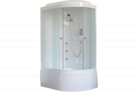 Гидромассажный бокс Royal Bath 120х80х217, матовое стекло, белый профиль, левая, RB 8120ВК2-M-L