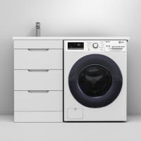 Тумба с раковиной Mirsant Сохо / Soho 110, напольная, под стиральную машину, УТ000115098