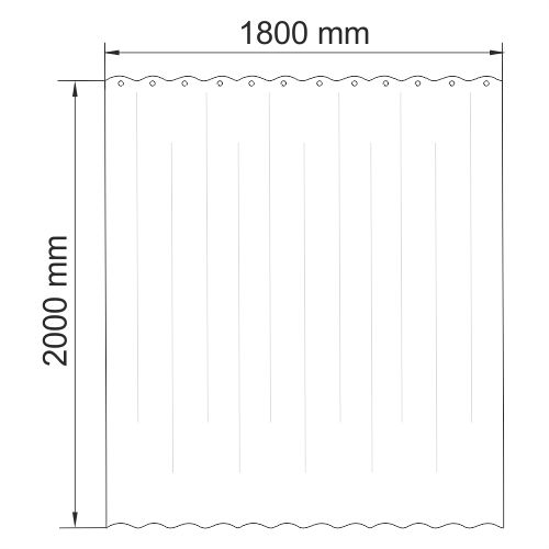 Шторка WasserKRAFT Isen SC-40000, SC-40101