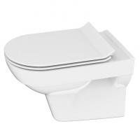 Унитаз подвесной Cersanit Сити (City) new clean on с крышкой slim lift e-off, S-MZ-CITY-COn-S-DL-w