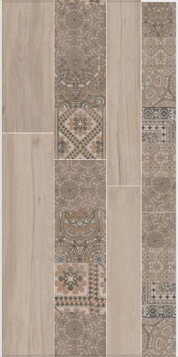 Керамогранит Kerama Marazzi Про Вуд 20х119,5 беж светлый декорированный DL510500R