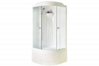 Гидромассажный бокс Royal Bath  90х90х217, матовое стекло, белый профиль, RB 90BK1-M