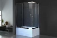 Душевая кабина Royal Bath 120х80х200, прозрачное стекло, хромированный профиль,   левый, RB 8120ВP-T
