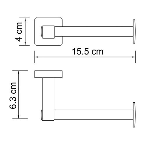 Держатель туалетной бумаги WasserKRAFT Dill K-3900, K-3996