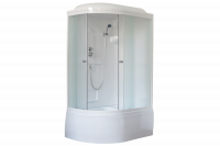 Гидромассажный бокс Royal Bath 120х80х217, матовое стекло, белый профиль,  правая, RB 8120ВК1-М-R