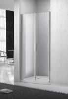 Душевая дверь BelBagno 900x1900, рифленое стекло, хромированный профиль, SELA-B-2-90-P-Cr