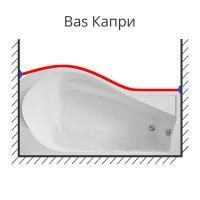 Карниз Bas для ванны Капри унивесальный
