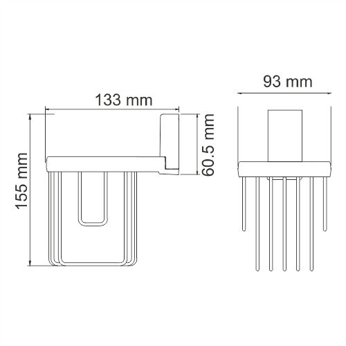 Держатель освежителя WasserKRAFT Lopau K-6000, K-6045