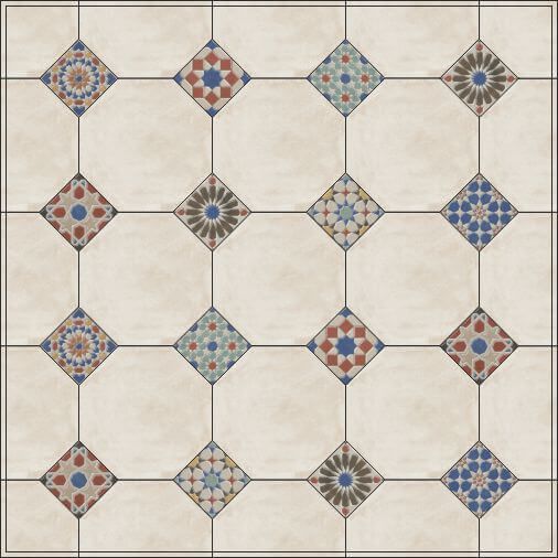Плитка керамическая напольная Kerama Marazzi Паласио 24x24, VT\A55\SG2432