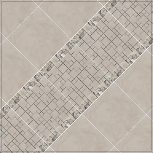 Вставка Kerama Marazzi Александрия серый 5х5 POG002