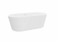 Ванна акриловая BelBagno 158.5*74.5 см, белая, BB306-1585